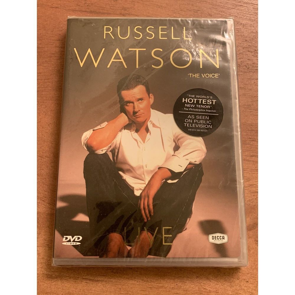 Russell Watson - Live (DVD, 2003) Brand New Factory Sealed "The voice"